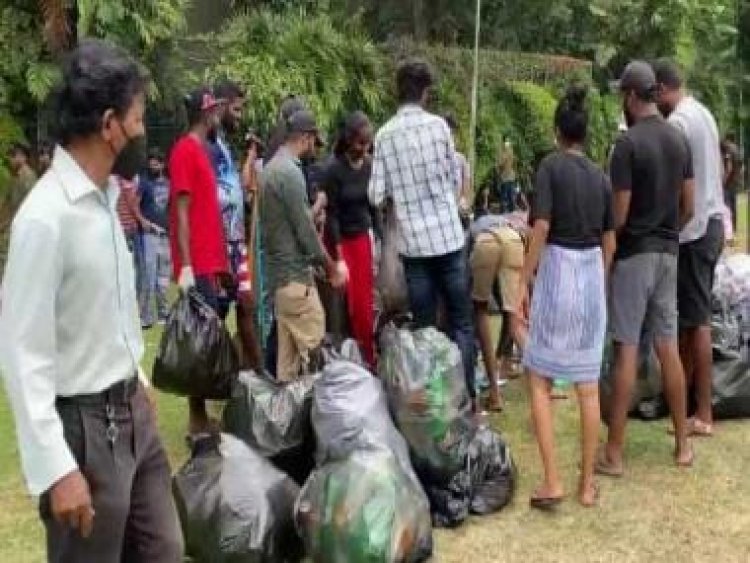 Sri Lanka crisis: After overrunning President Rajapaksa' Colombo mansion, protesters 'feel responsible', clean up area
