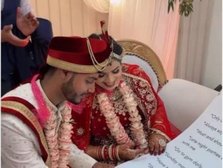 Assam couple signs list of dos and don'ts at their wedding, watch video here