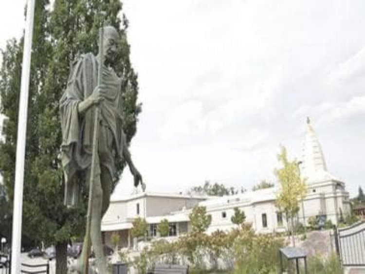 Mahatma Gandhi's statue defaced at Hindu temple in Canada, India seeks probe
