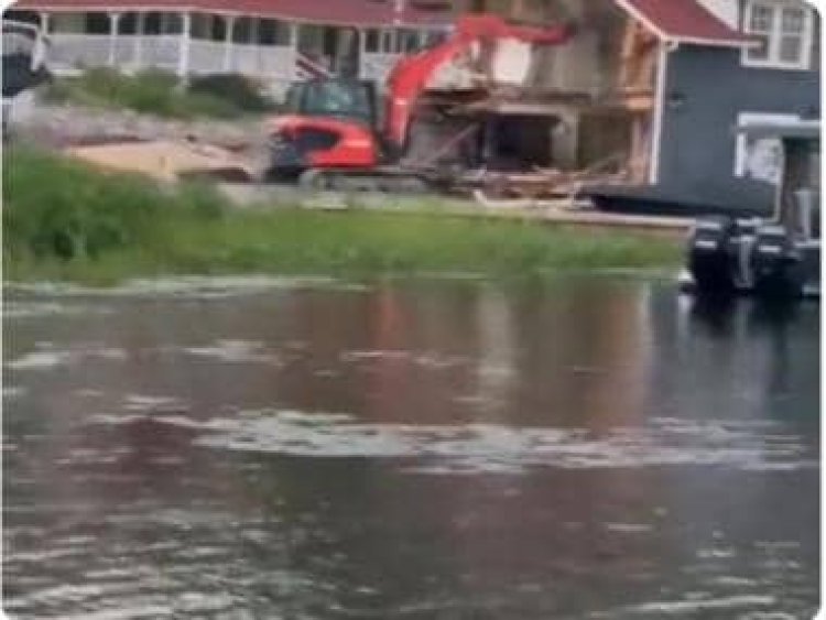 Watch: Canada man destroys luxury homes using excavator after getting fired, later fined