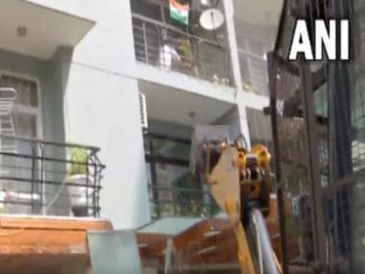Noida assault case: Illegal construction at politician Shrikant Tyagi's residence demolished