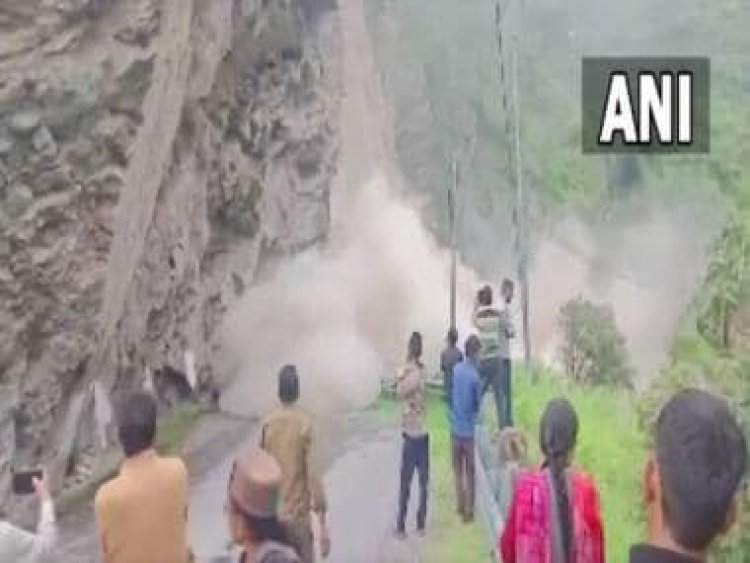 WATCH: National Highway 5 blocked after landslide in Himachal Pradesh's Kinnaur district