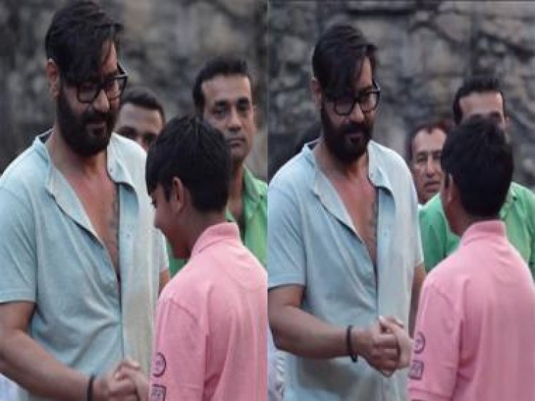 Ajay Devgn shares special handshake with son Yug in latest video