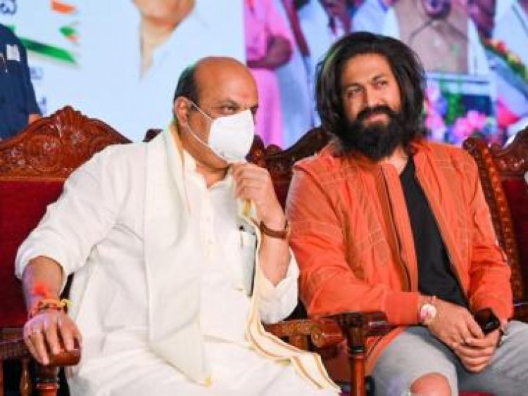 KGF star Yash spotted with Karnataka CM at a Youth Festival