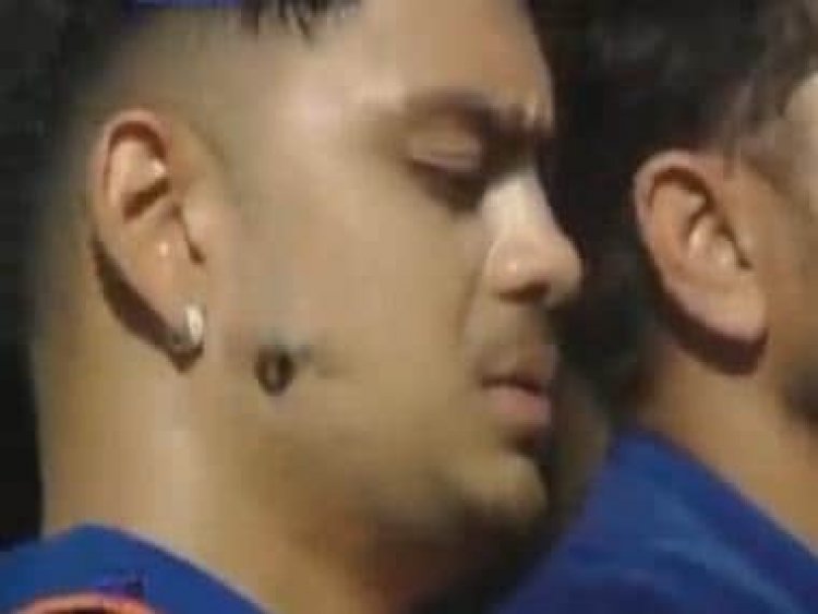 Watch: India's Ishan Kishan's hilarious reaction after being attacked by bug during national anthem