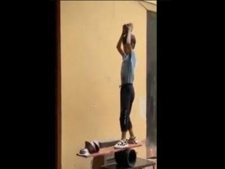 This boy’s balancing act is unbeatable