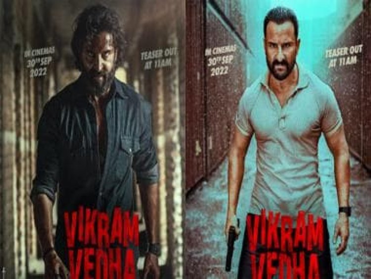 Vikram Vedha teaser: Hrithik Roshan and Saif Ali Khan face off in this battle between two evils