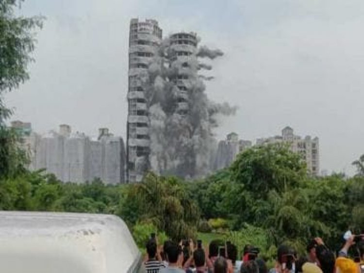 WATCH | Noida Supertech Twin Towers demolition: Once tallest towers of India now reduced to rubble