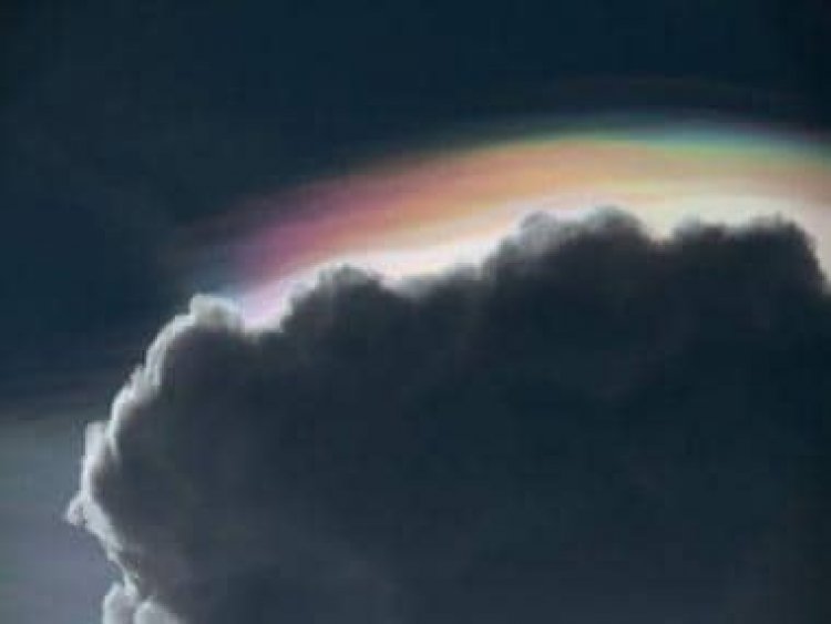 Video of rainbow-like cloud in China stuns internet