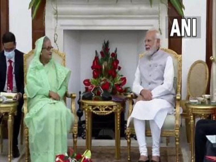 Sheikh Hasina meets PM Modi at Hyderabad House; hold talks to further strengthen India-Bangladesh partnership