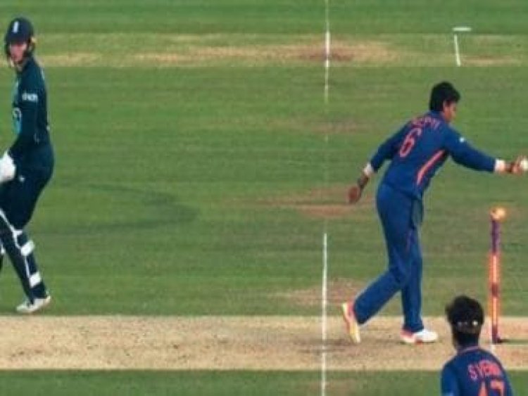 Watch: Deepti Sharma run-out sparks old controversy as India beat England in thriller