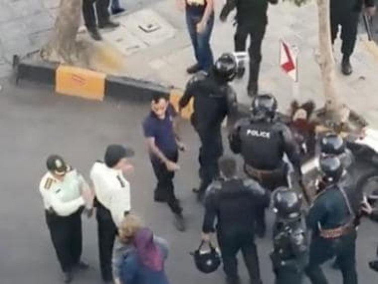 Watch: Anti-hijab woman activist brutally beaten on Iran streets