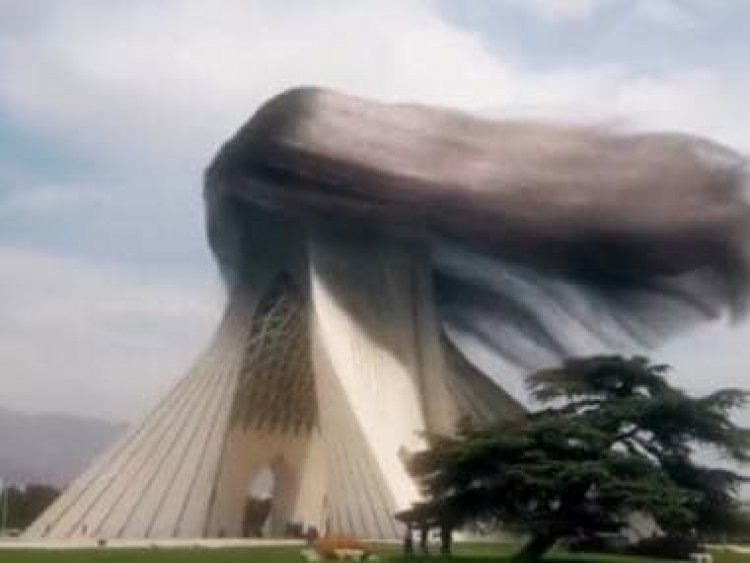 Artist expresses solidarity with protesting Iranian women, creates 'unique' animation on Azadi Tower