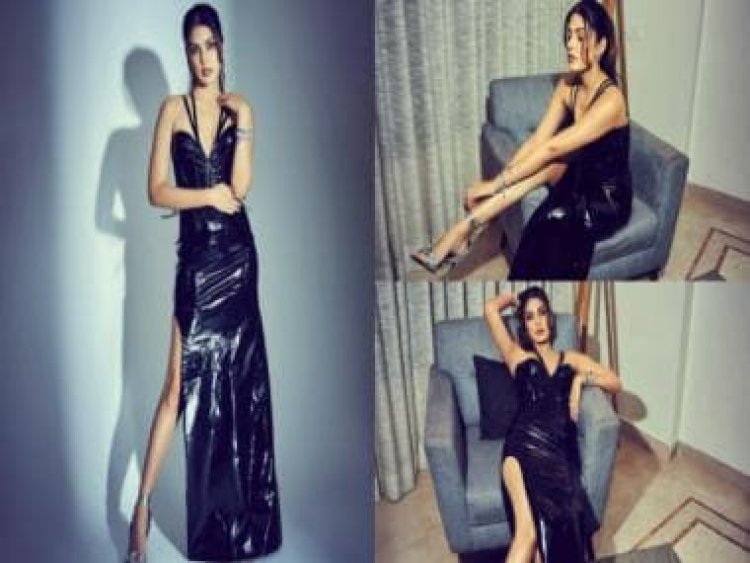 Rhea Chakraborty oozes hotness in sizzling black attire