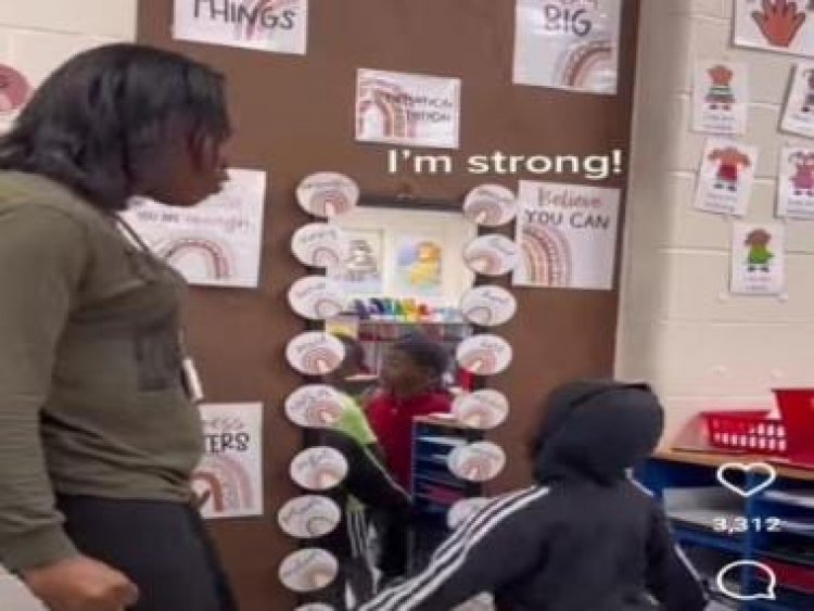 Watch: Teacher encourages children to say positive affirmations as confidence booster
