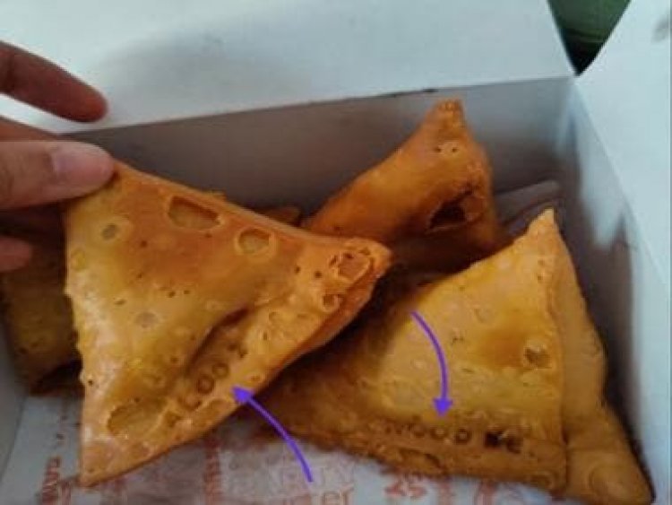 Bangalore man finds samosa with name of stuffing mentioned on it, see photos