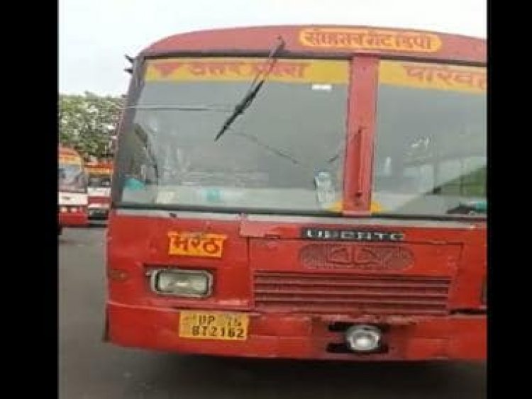 Video of UP bus with innovative 'jugaad' for broken wiper goes viral