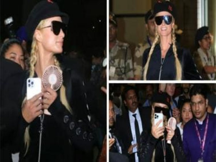 Paris Hilton obliges fans with selfies as she arrives in Mumbai for business trip