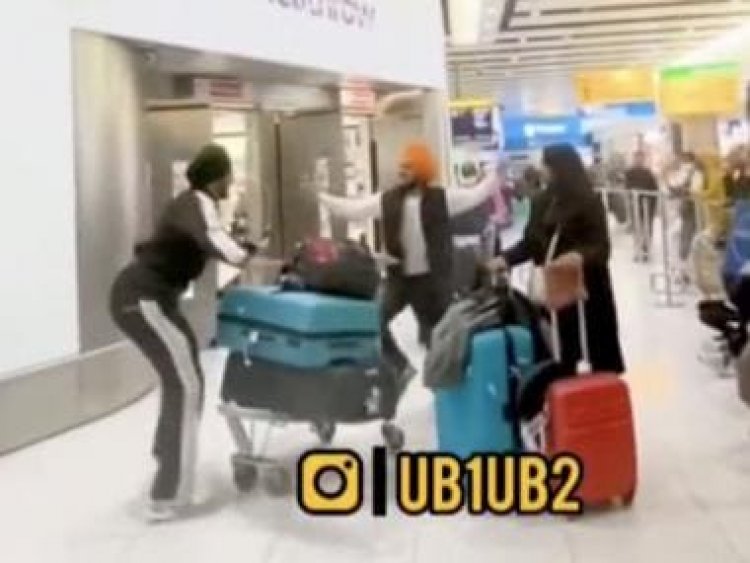 Watch video: Man joyfully welcomes friend with Bhangra at Heathrow Airport