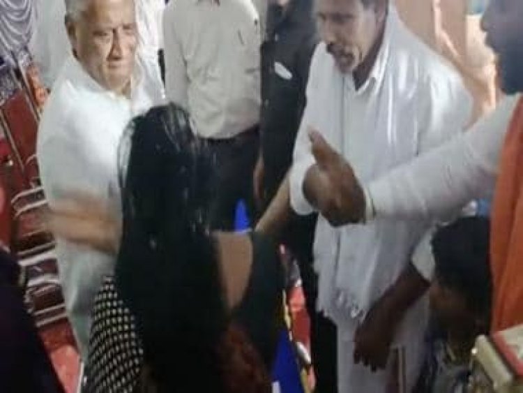 Karnataka minister V Somanna apologises after video of him slapping woman goes viral