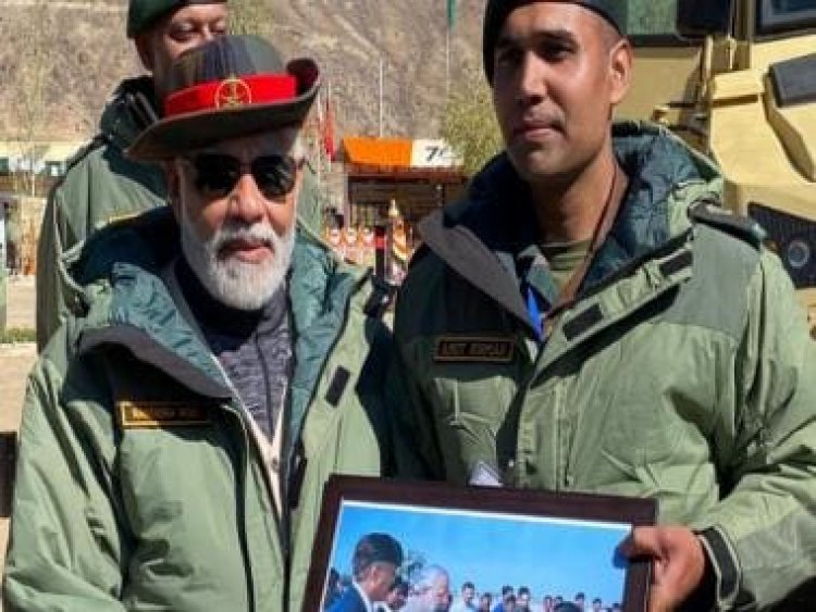 Diwali 2022: PM Modi meets Indian Army officer after 2 decades in Kargil