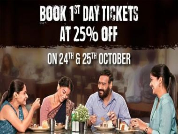 Drishyam 2: Ajay Devgn &amp; team offer special Diwali bonus on October 24 &amp; 25 with 25% off on ticket bookings for Nov. 18