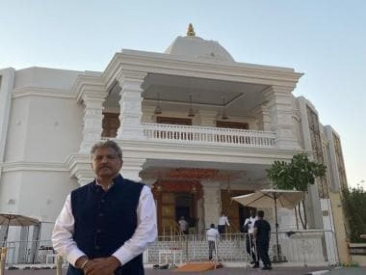 Anand Mahindra visits magnificent Hindu temple in Dubai, shares picture