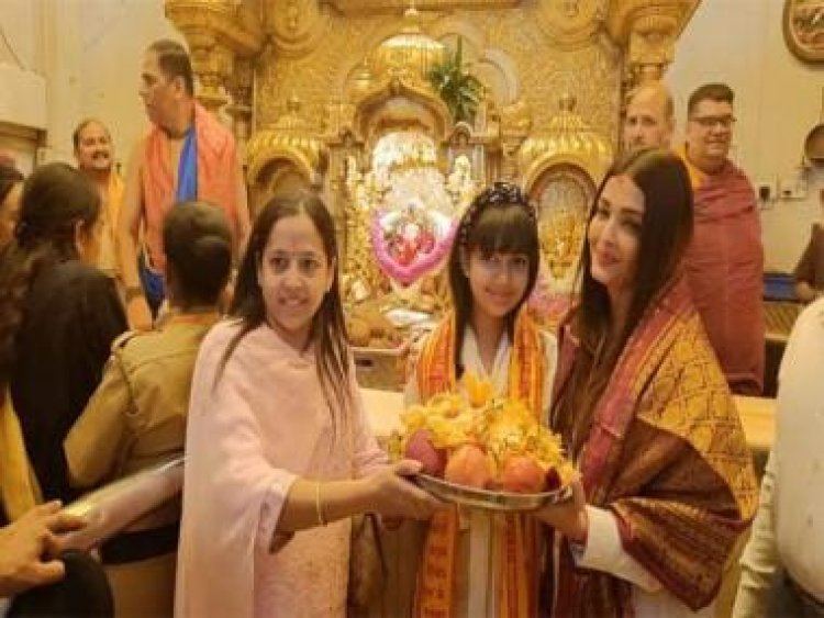 Aishwarya Rai, daughter Aaradhya visit Siddhivinayak temple on actor's 49th birthday; see pictures