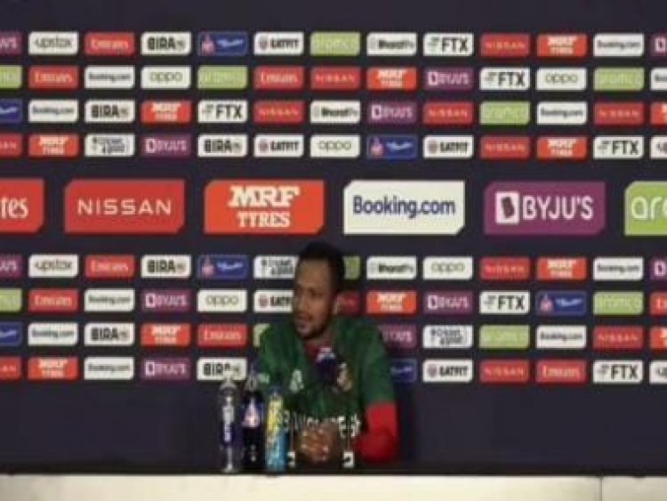 Watch: 'Were you discussing rivers of Bangladesh?', Shakib Al Hasan, reporter engage in strange conversation