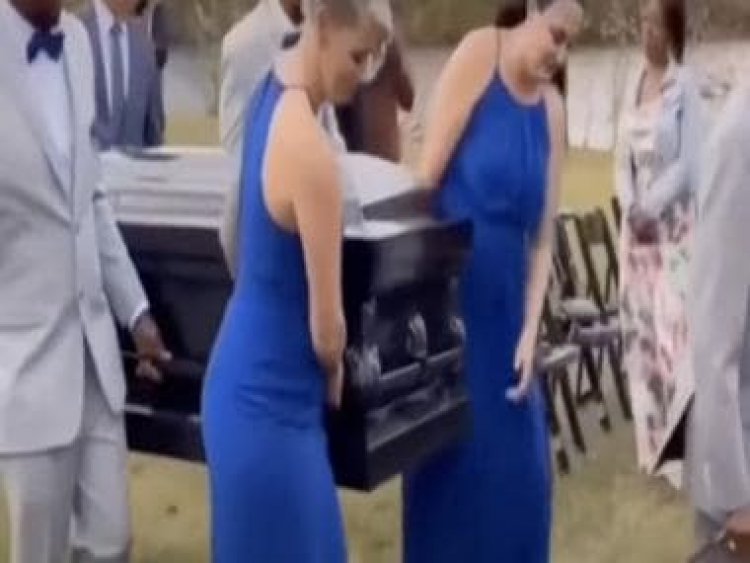 Watch: Man arrives at his own wedding in coffin; viral video leaves internet unhappy