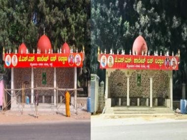 Karnataka: Two domes removed from 'mosque-like' Mysuru bus stand after BJP MP's demolition threat