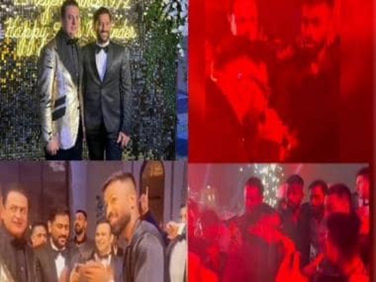 WATCH: MS Dhoni parties with Hardik Pandya, Ishan Kishan and rapper Badshah in Dubai, videos go viral