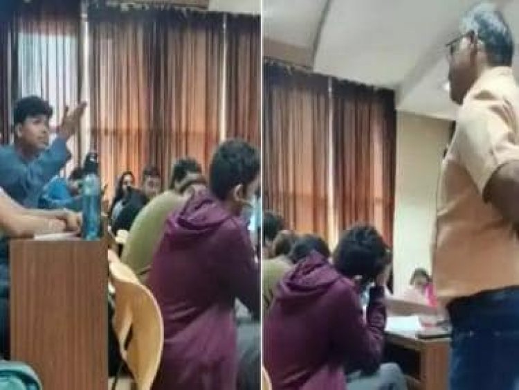 Watch: Muslim student calls out professor in Karnataka, 'Can't call me a terrorist'