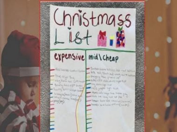 Mother of 11-year-old shares daughter's 'expensive wishlist' for Christmas, leaves internet surprised