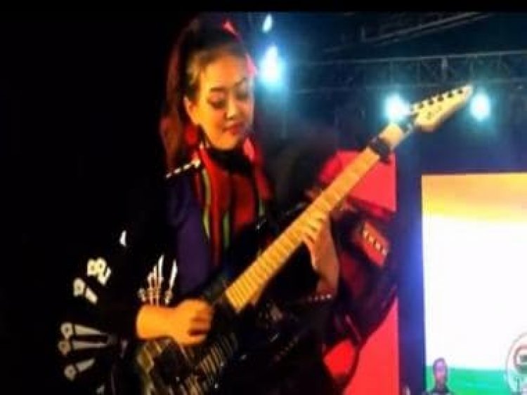 Watch: Nagaland musician plays national anthem on electric guitar during Hornbill Festival