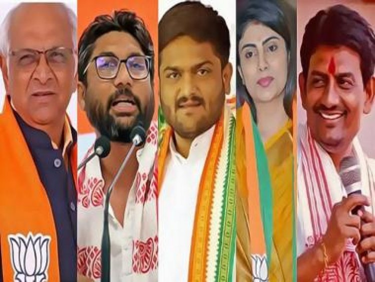 Gujarat Assembly Elections 2022: Big wins for BJP's Bhupendra Patel, Hardik Patel; no luck for AAP's Isudan Gadhvi