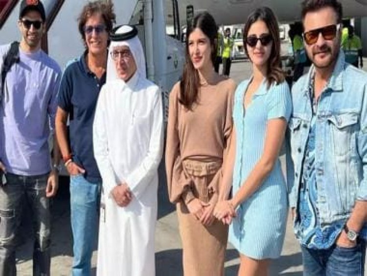 Aditya Roy Kapur joins rumoured girlfriend Ananya Panday in Qatar for FIFA semi-finals, pictures go viral