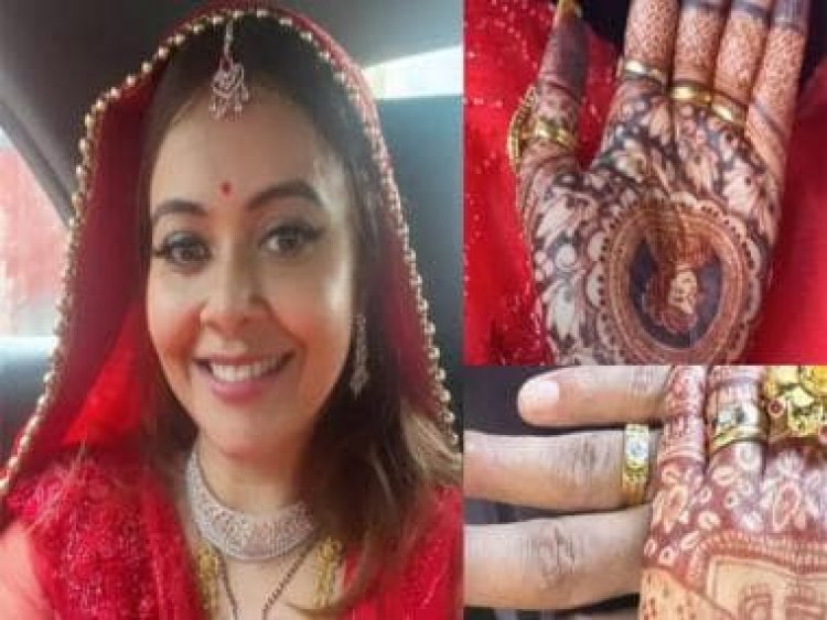 Devoleena Bhattacharjee gets married in a secret ceremony, bridal pictures of the actress go viral