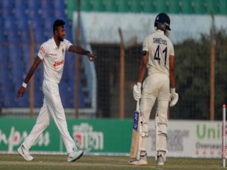 India vs Bangladesh: Shreyas Iyer luckily escapes dismissal off Ebadot Hossain's ball after bails refuse to fall