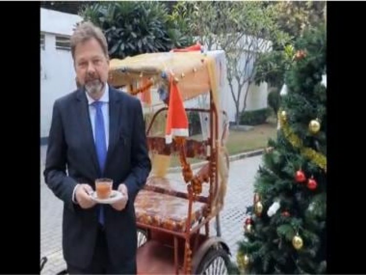 Watch: German ambassador to India celebrates Delhi winter 'with chai and matthi'