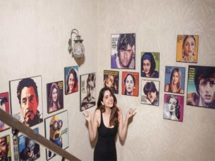 From Amitabh Bachchan to Shah Rukh Khan, Sharvari Wagh's filmy wall at home proves she's a hardcore Bollywood fan