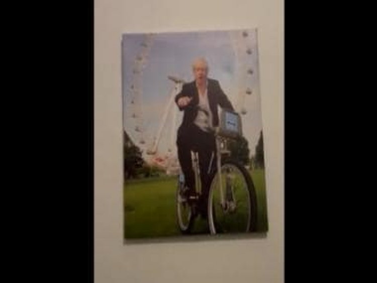 Ukrainian hotel plastered in photos of former UK PM Boris Johnson; video goes viral