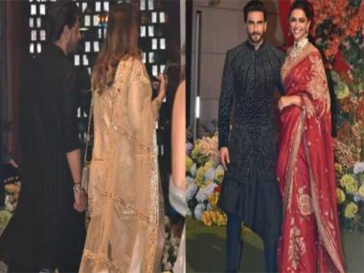 From Shah Rukh Khan's secret entry to Deepika Padukone's saree, here are the highlights of Anant-Radhika's engagement