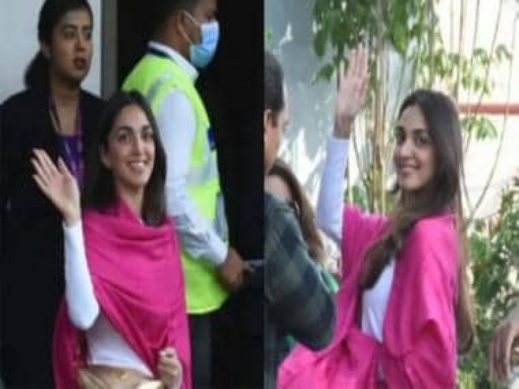 Bride-to-be Kiara Advani is all smiles as she jets off to Jaisalmer for her wedding with Sidharth Malhotra; watch video
