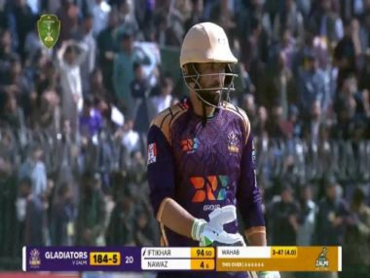 Iftikhar Ahmed smashes Wahab Riaz for six sixes in an over in PSL exhibition match; watch video