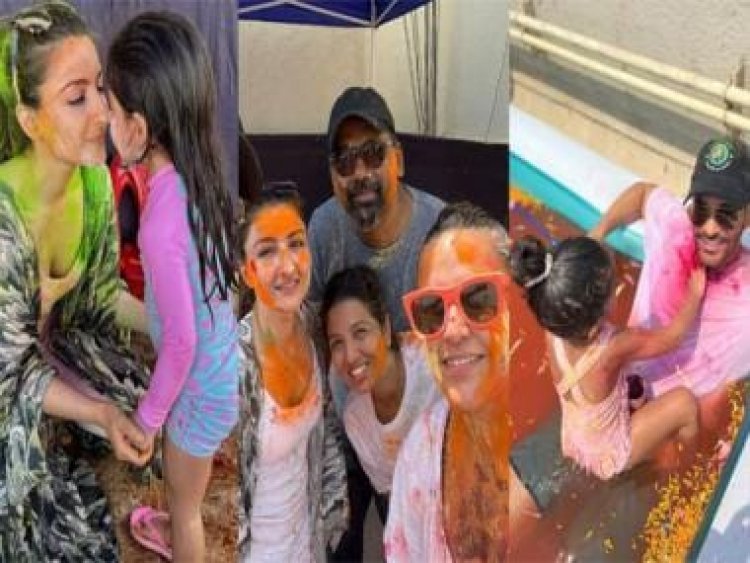 Watch: Soha Ali Khan gives a sneak peek into her Holi celebrations with daughter Inaaya and husband Kunal Kemmu
