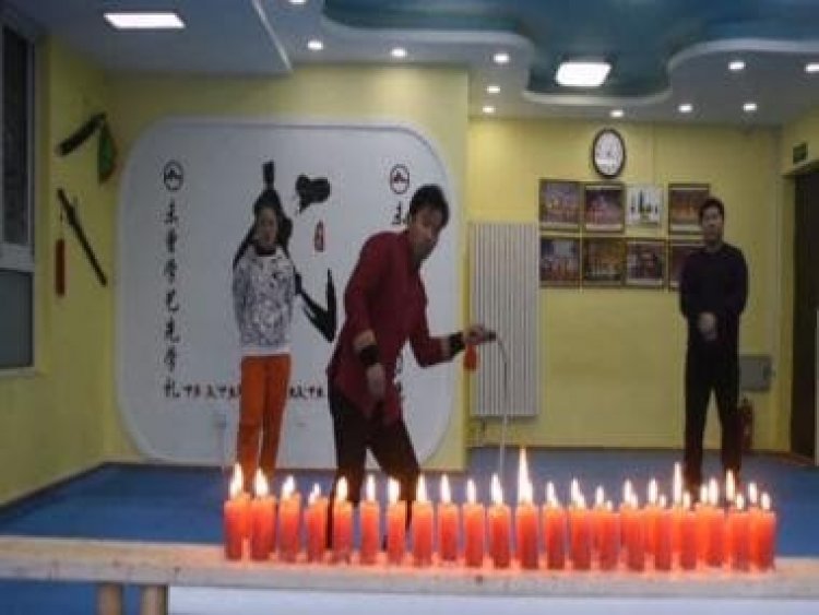 Chinese man extinguishes 42 candles with single crack of whip; watch video