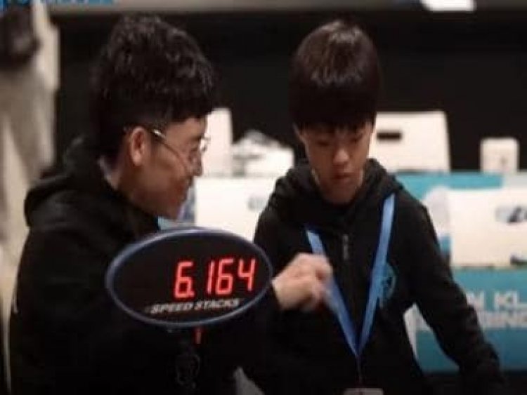 Watch: 9-year-old boy from China solves Rubik's cube in record-breaking average time