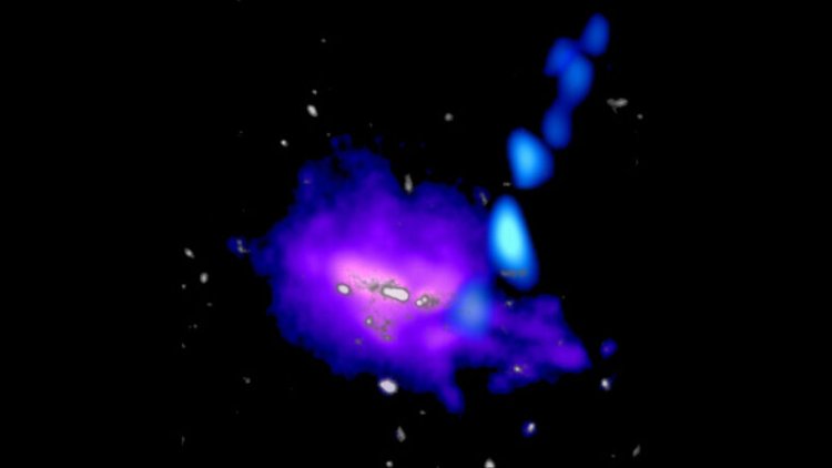 A stream of cold gas is unexpectedly feeding the far-off Anthill Galaxy