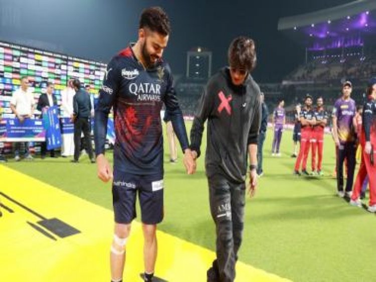 Watch video: Shah Rukh Khan teaches Virat Kohli Pathaan's dance steps after IPL game